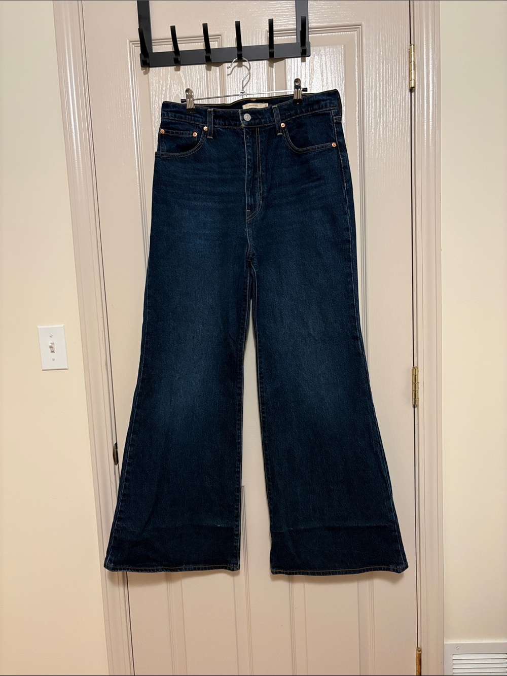 Levi's Dark Indigo Ribcage Bell Jeans